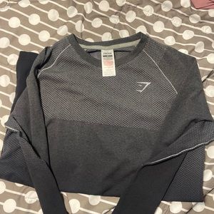 Long sleeve gymshark mens shirt